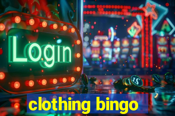 clothing bingo