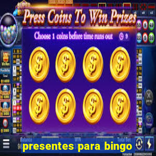 presentes para bingo