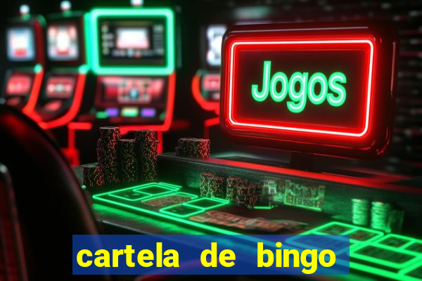 cartela de bingo até 30