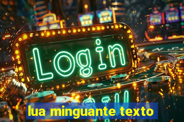 lua minguante texto