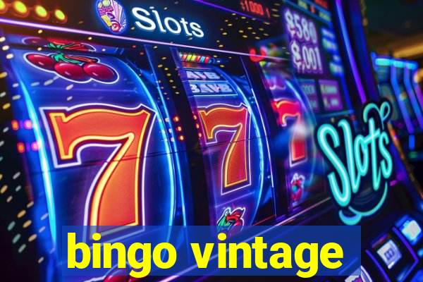 bingo vintage