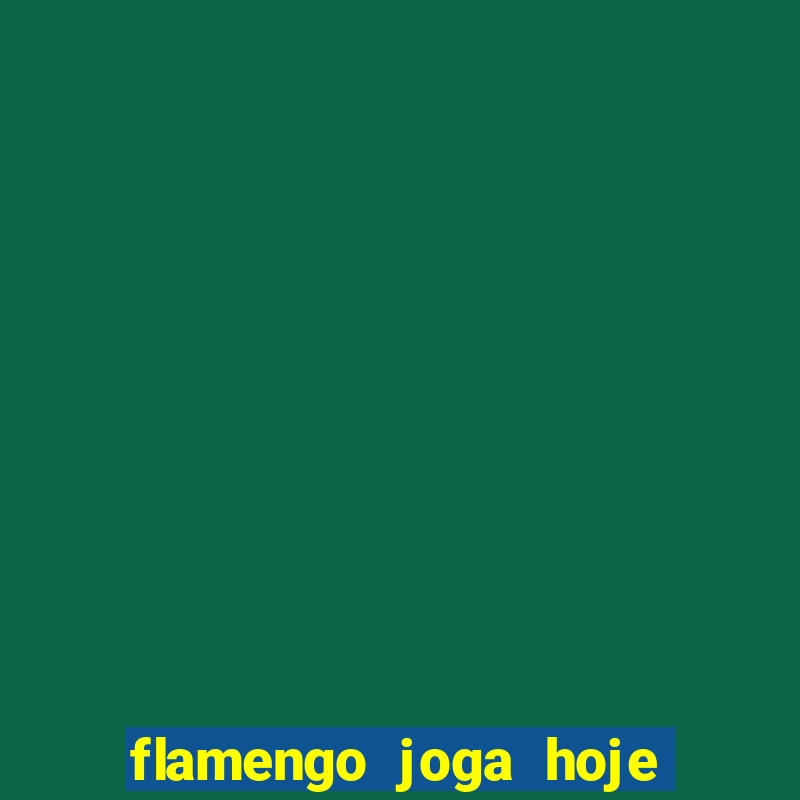 flamengo joga hoje ou amanhã