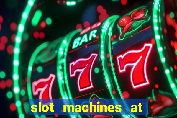 slot machines at mgm springfield