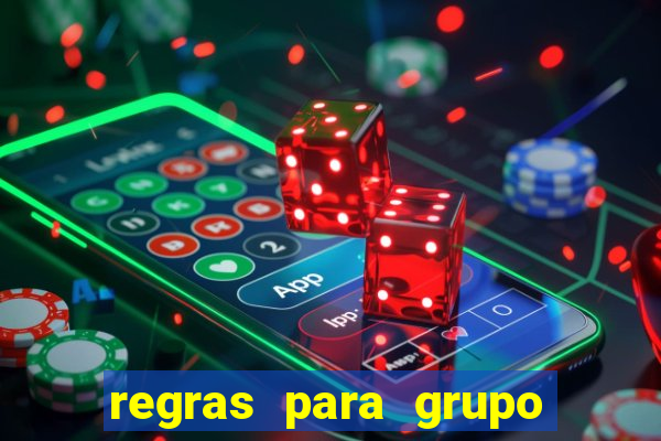 regras para grupo de futebol no whatsapp