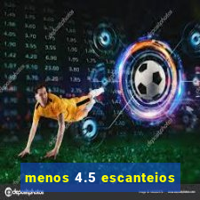 menos 4.5 escanteios