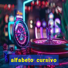 alfabeto cursivo para treinar caligrafia