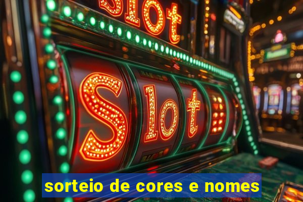 sorteio de cores e nomes