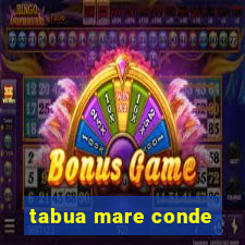 tabua mare conde