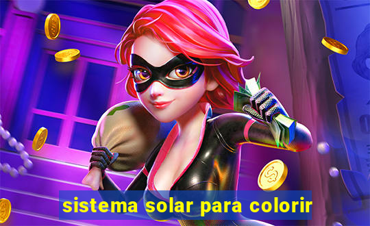 sistema solar para colorir