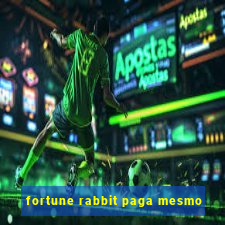 fortune rabbit paga mesmo