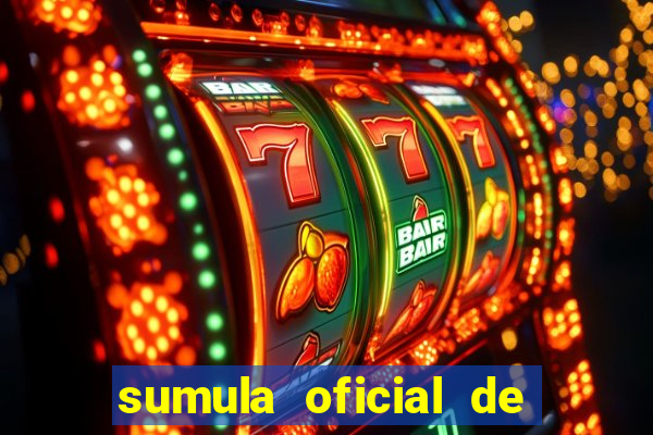 sumula oficial de futebol 7 society excel