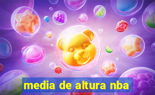 media de altura nba