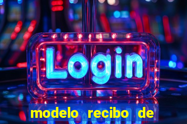 modelo recibo de pagamento word