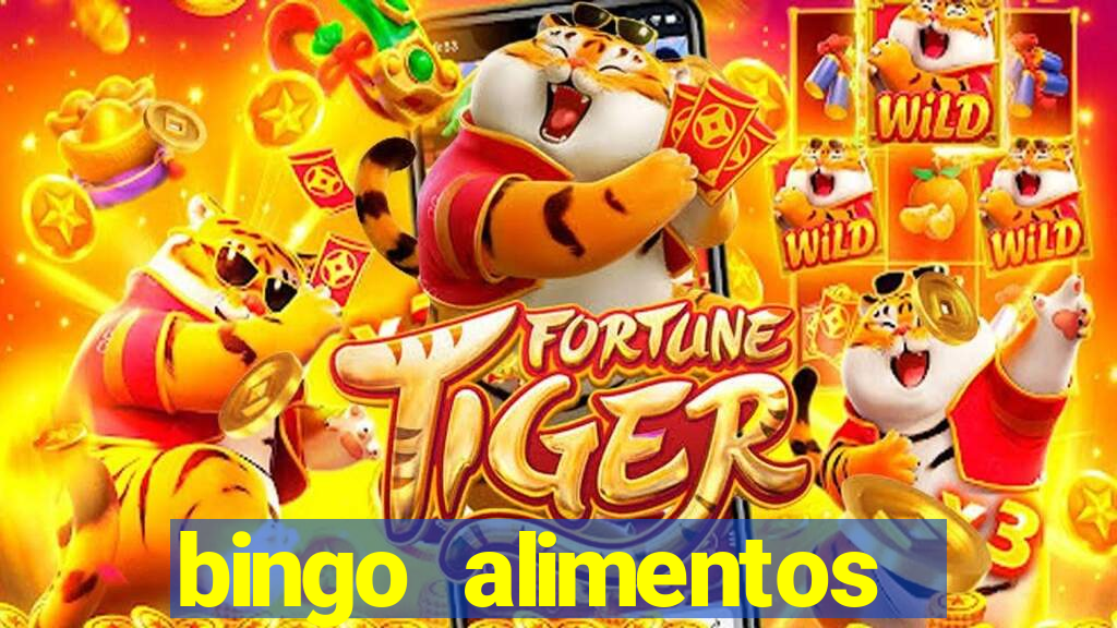 bingo alimentos para imprimir