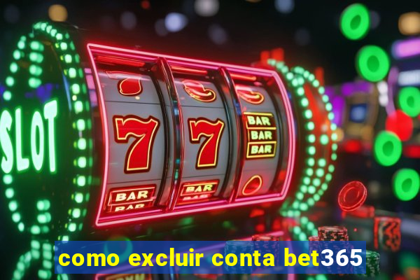 como excluir conta bet365