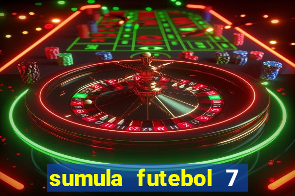 sumula futebol 7 society excel