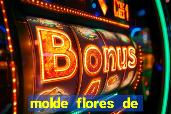 molde flores de papel para imprimir