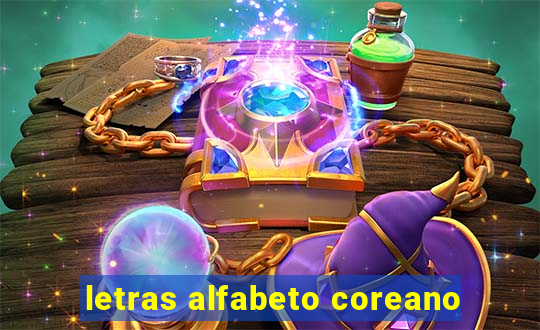 letras alfabeto coreano