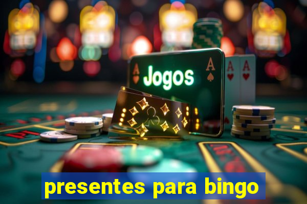 presentes para bingo