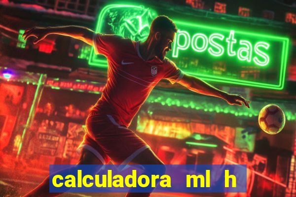 calculadora ml h para mcg kg min