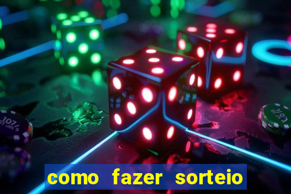 como fazer sorteio de cores online