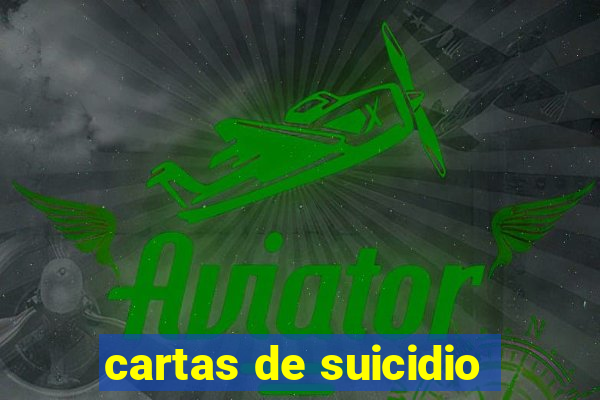 cartas de suicidio