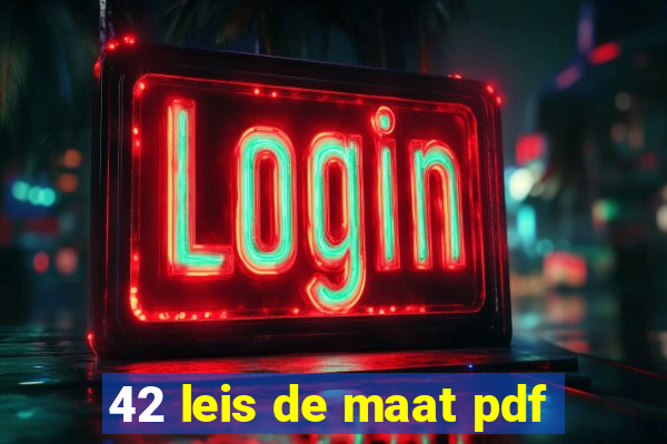 42 leis de maat pdf