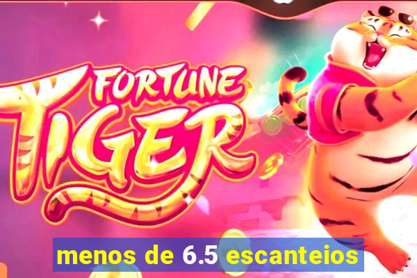 menos de 6.5 escanteios