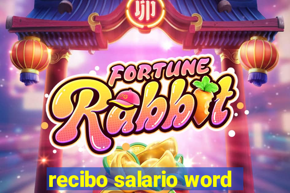 recibo salario word
