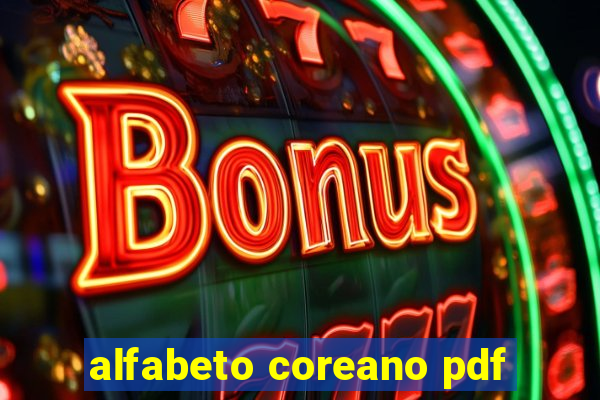 alfabeto coreano pdf