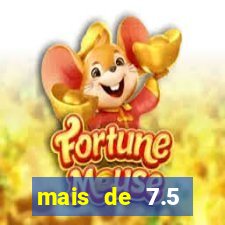 mais de 7.5 escanteios o que significa