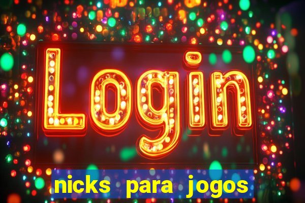 nicks para jogos de tiro