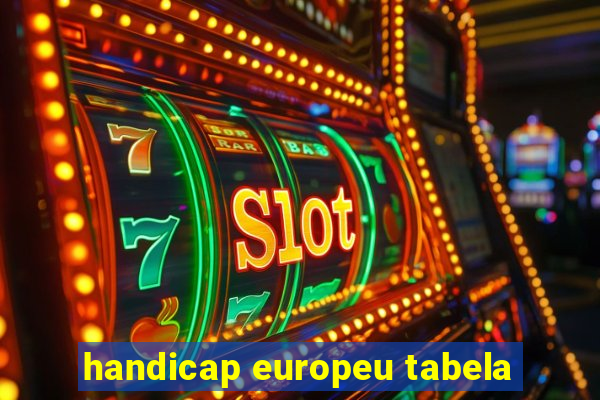 handicap europeu tabela
