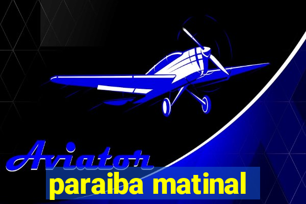 paraiba matinal