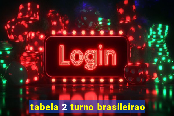tabela 2 turno brasileirao