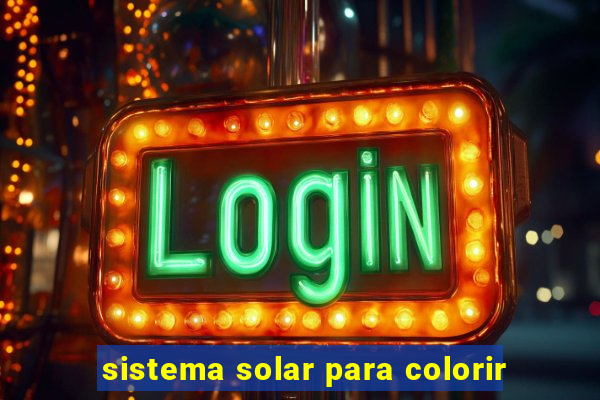 sistema solar para colorir