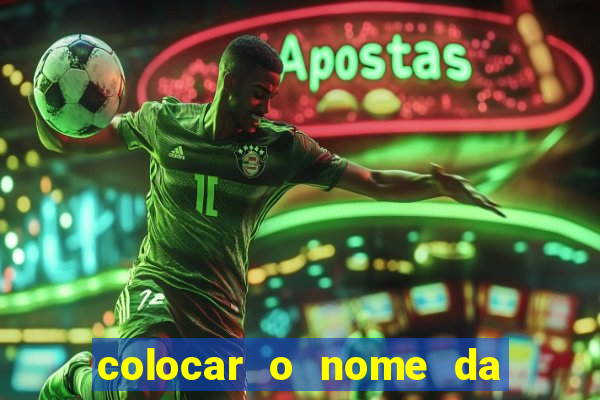 colocar o nome da pessoa no congelador
