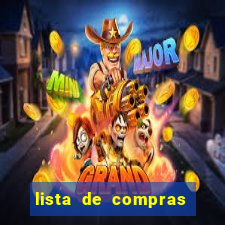 lista de compras supermercado para imprimir