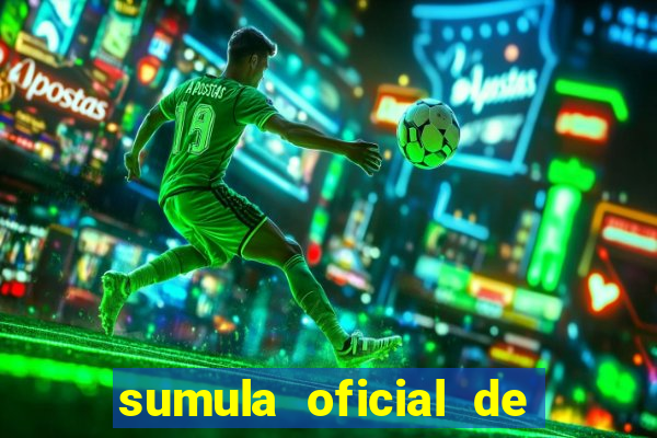 sumula oficial de futebol 7 society excel