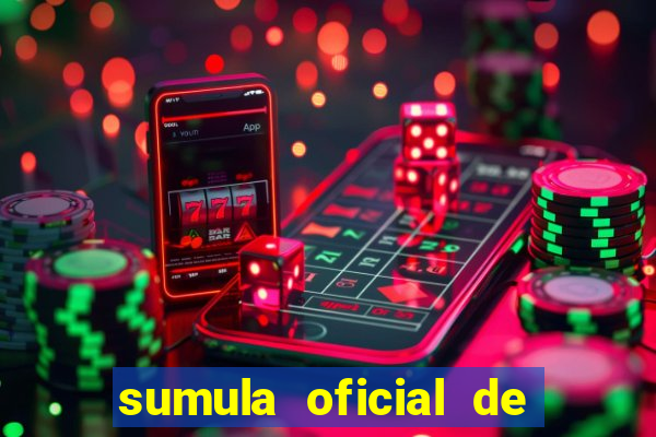 sumula oficial de futebol 7 society excel