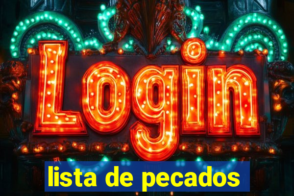 lista de pecados