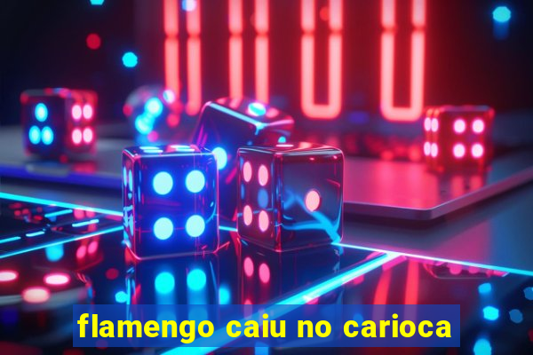 flamengo caiu no carioca
