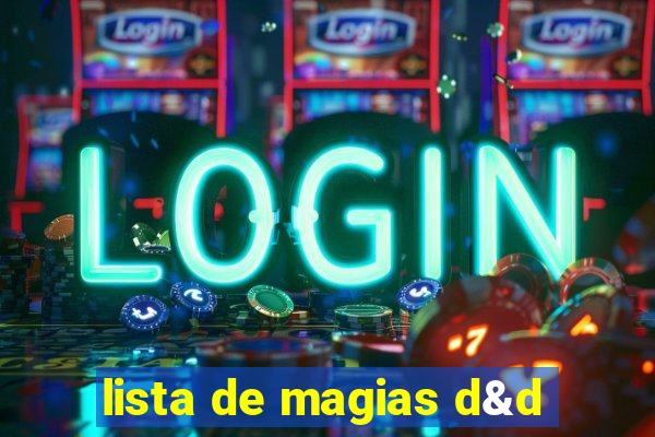 lista de magias d&d