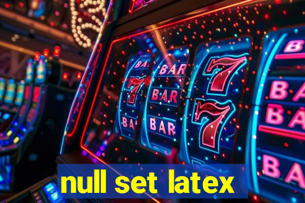 null set latex