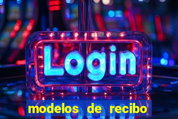 modelos de recibo de pagamento word