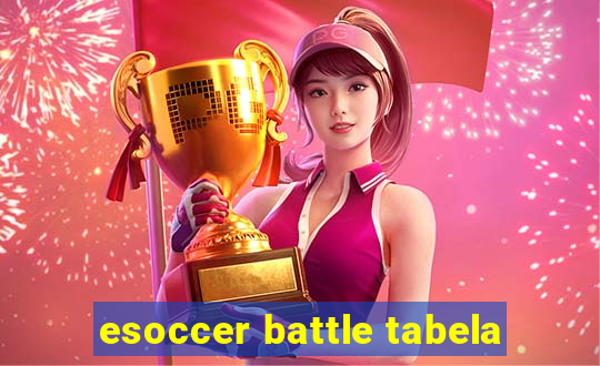 esoccer battle tabela