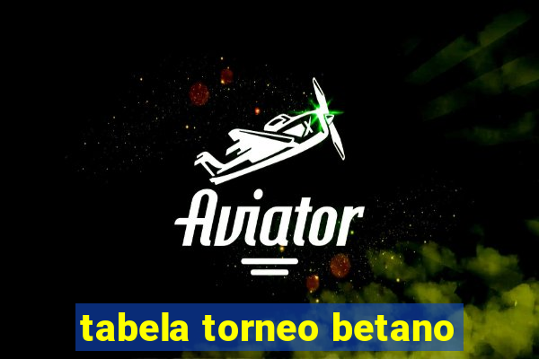 tabela torneo betano