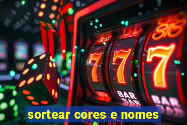 sortear cores e nomes