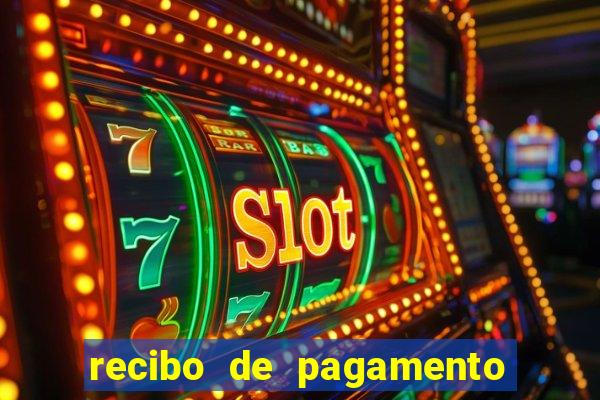 recibo de pagamento simples word