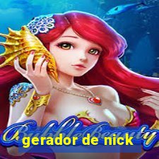 gerador de nick
